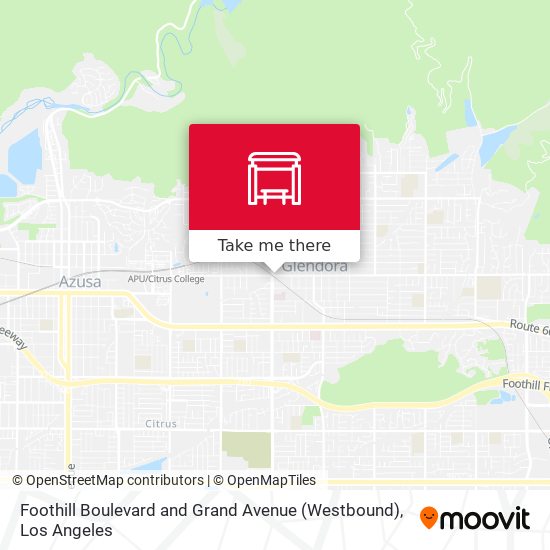 Foothill Boulevard and Grand Avenue (Westbound) map
