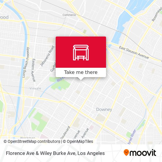 Florence Ave & Wiley Burke Ave map