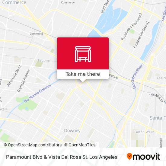 Paramount Blvd & Vista Del Rosa St map