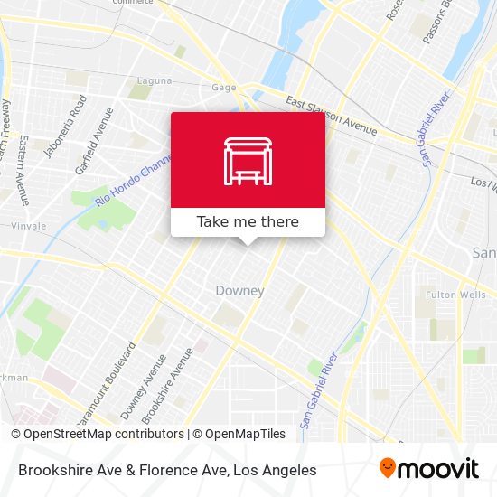 Brookshire Ave & Florence Ave map