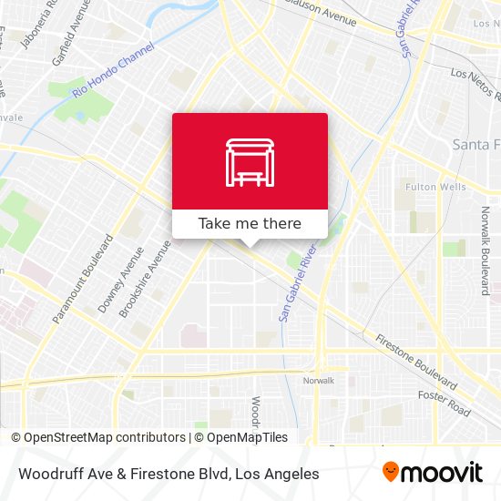 Woodruff Ave & Firestone Blvd map