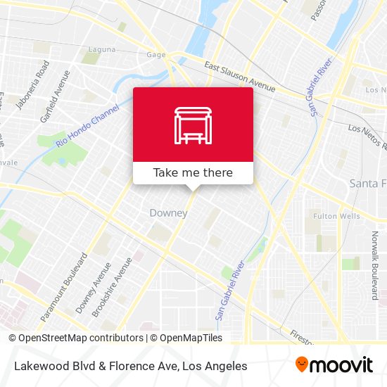 Lakewood Blvd & Florence Ave map