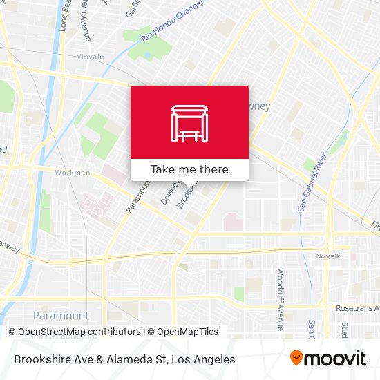 Brookshire Ave & Alameda St map