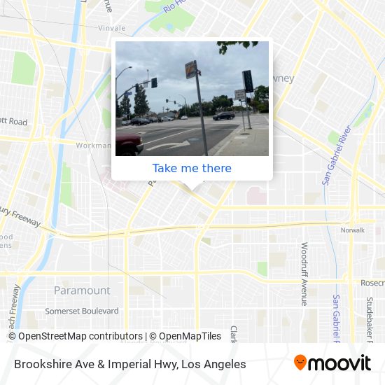 Mapa de Brookshire Ave & Imperial Hwy