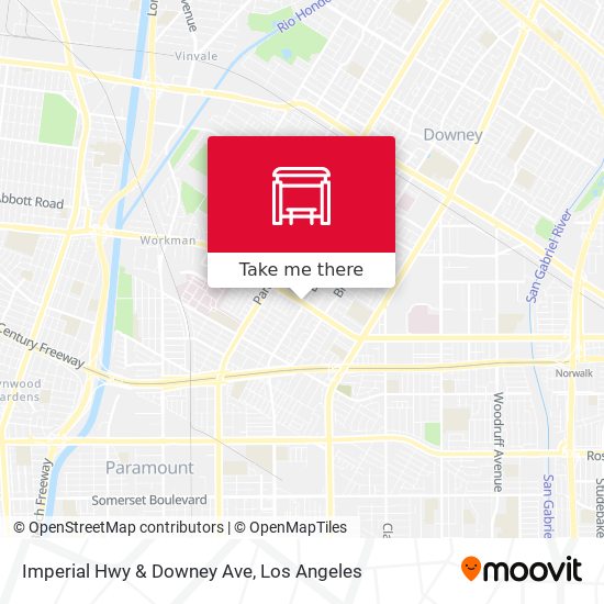 Imperial Hwy & Downey Ave map