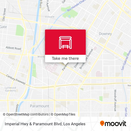 Imperial Hwy & Paramount Blvd map
