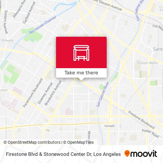 Firestone Blvd & Stonewood Center Dr map