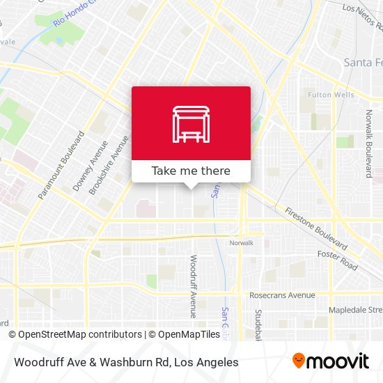 Woodruff Ave & Washburn Rd map