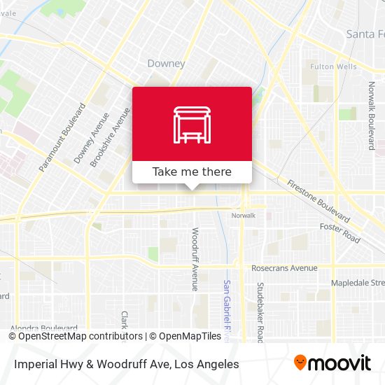 Imperial Hwy & Woodruff Ave map