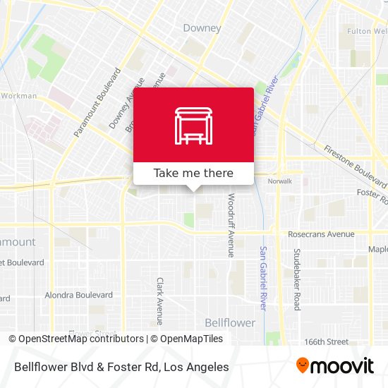 Mapa de Bellflower Blvd & Foster Rd