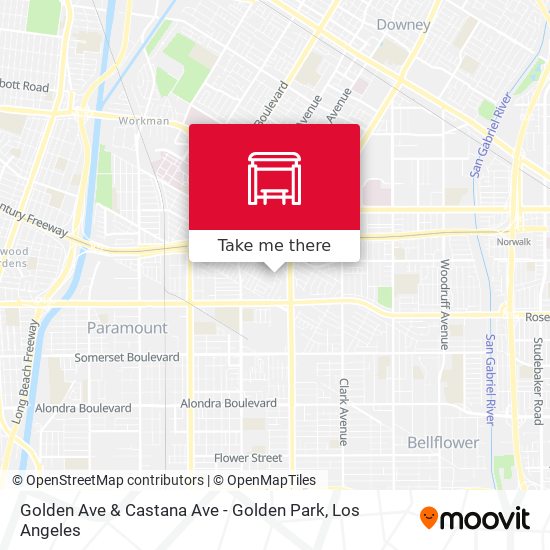 Mapa de Golden Ave & Castana Ave - Golden Park