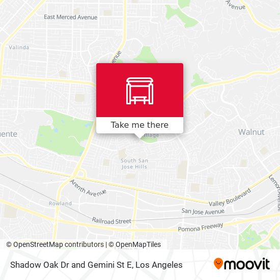Shadow Oak Dr and Gemini St E map