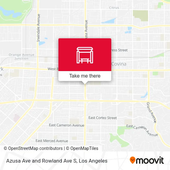 Mapa de Azusa Ave and Rowland Ave S