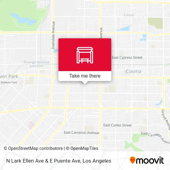 Mapa de N Lark Ellen Ave & E Puente Ave