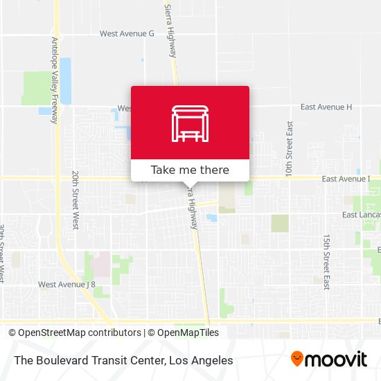 The Boulevard Transit Center map