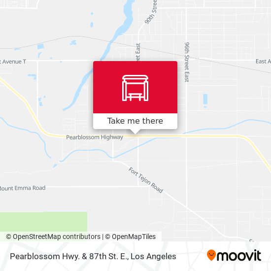 Mapa de Pearblossom Hwy. & 87th St. E.