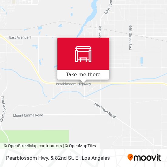 Pearblossom Hwy. & 82nd St. E. map