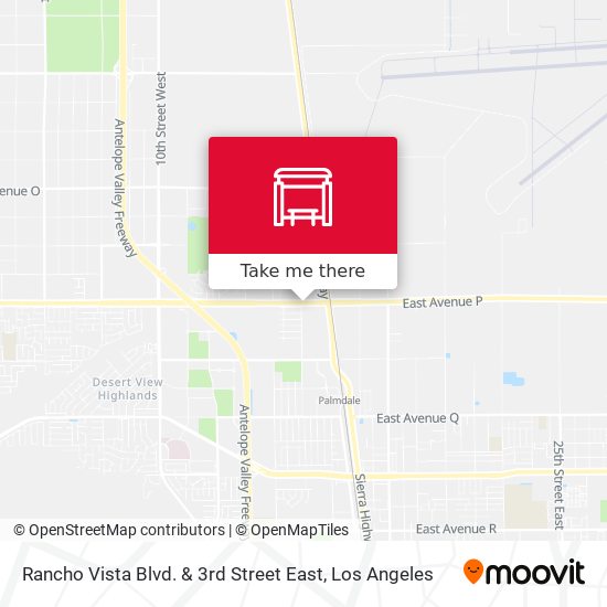 Mapa de Rancho Vista Blvd. & 3rd Street East