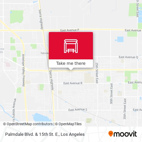 Palmdale Blvd. & 15th St. E. map