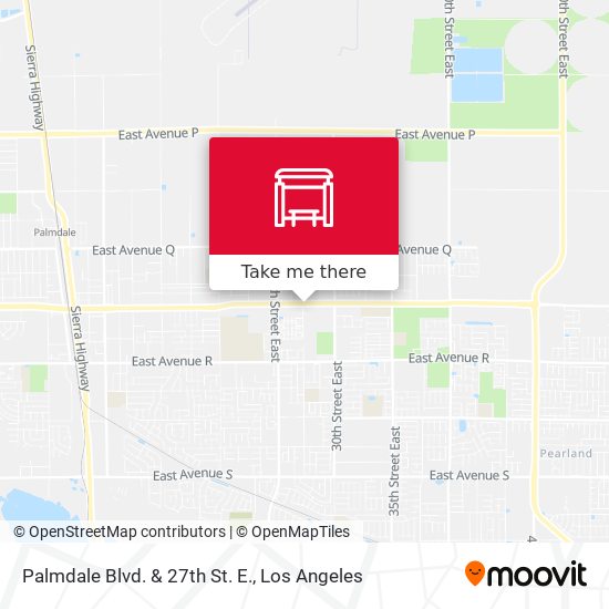 Palmdale Blvd. & 27th St. E. map