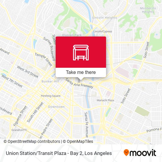 Mapa de Union Station / Transit Plaza - Bay 2