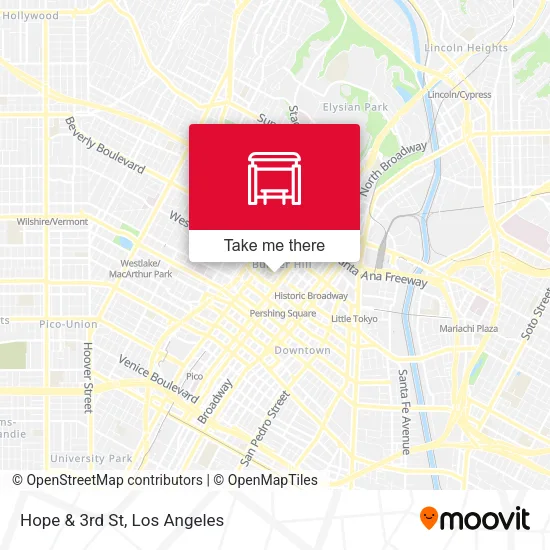 Hope & 3rd St map