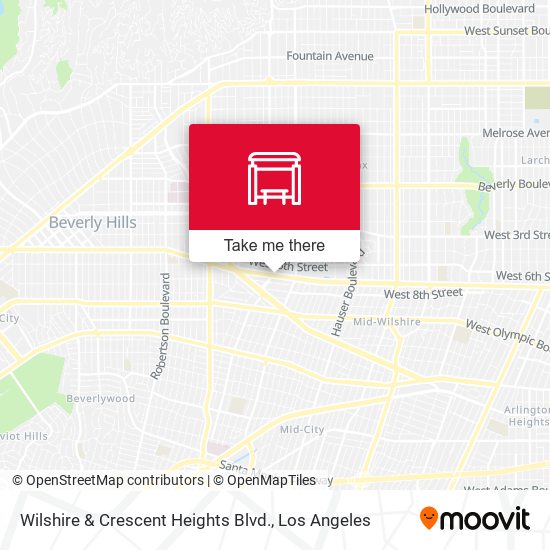 Wilshire & Crescent Heights Blvd. map