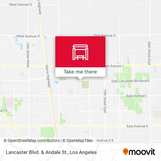 Mapa de Lancaster Blvd. & Andale St.