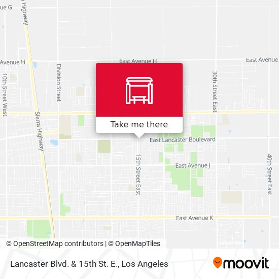 Mapa de Lancaster Blvd. & 15th St. E.
