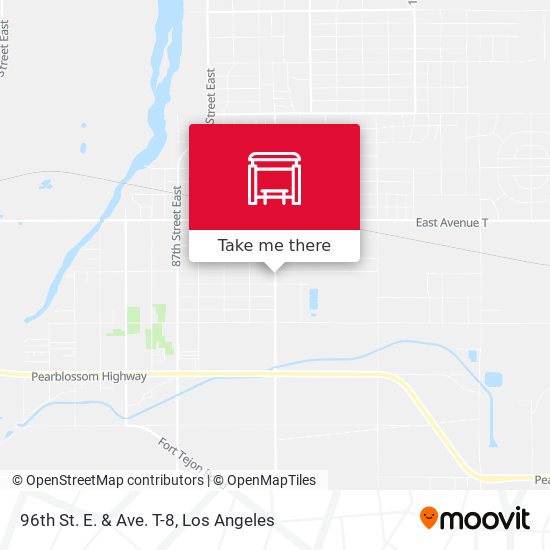 96th St. E. & Ave. T-8 map