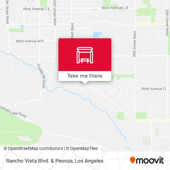 Rancho Vista Blvd. & Peonza map