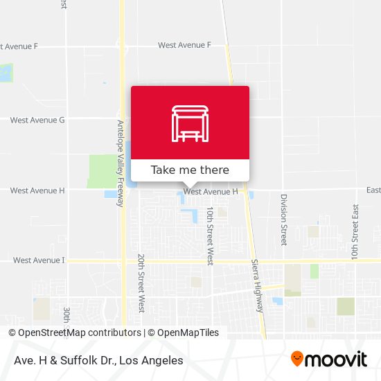 Ave. H & Suffolk Dr. map