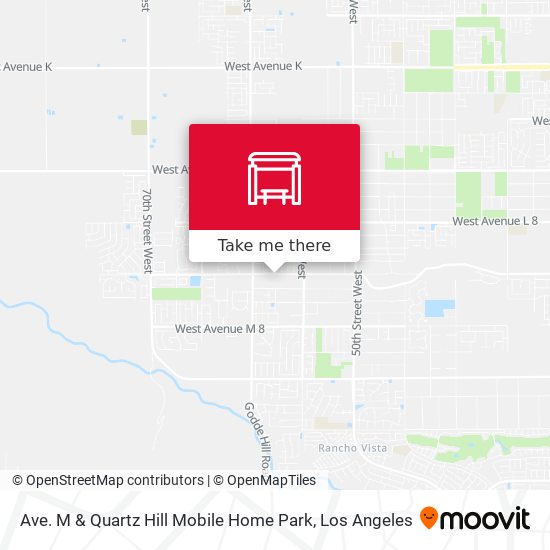 Ave. M & Quartz Hill Mobile Home Park map