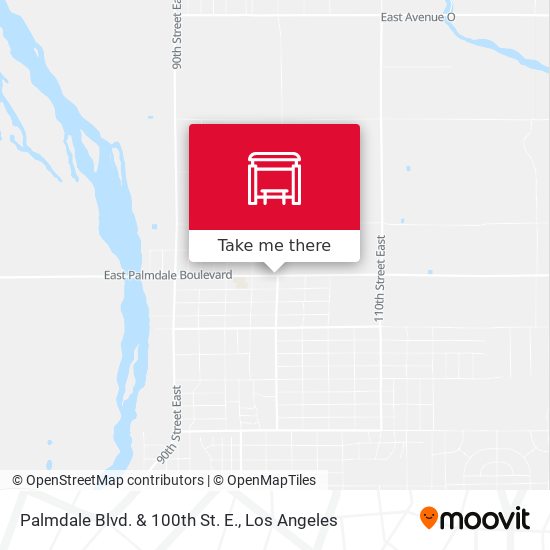 Palmdale Blvd. & 100th St. E. map