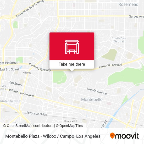 Montebello Plaza - Wilcox / Campo map