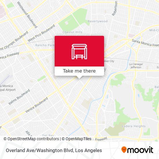 Overland Ave/Washington Blvd map
