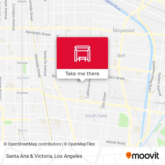 Santa Ana & Victoria map