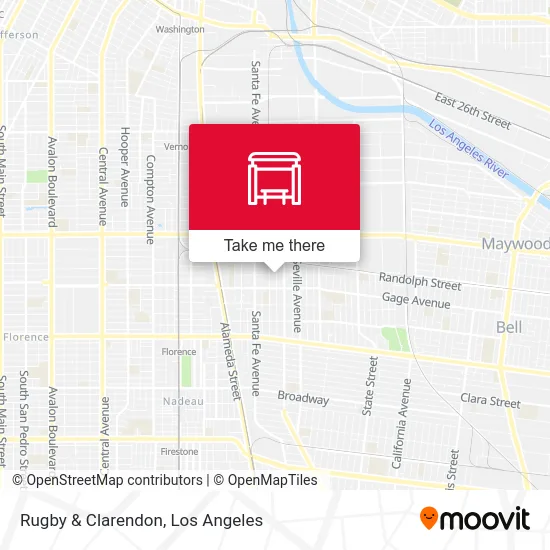 Rugby & Clarendon map
