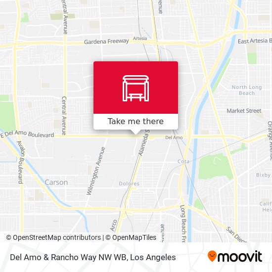 Mapa de Del Amo & Rancho Way NW WB