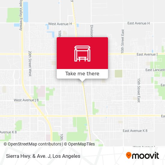 Mapa de Sierra Hwy. &  Ave. J