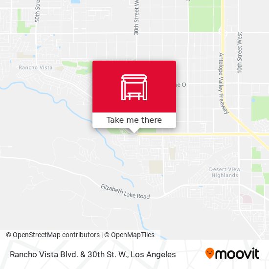 Mapa de Rancho Vista Blvd.  & 30th St. W.