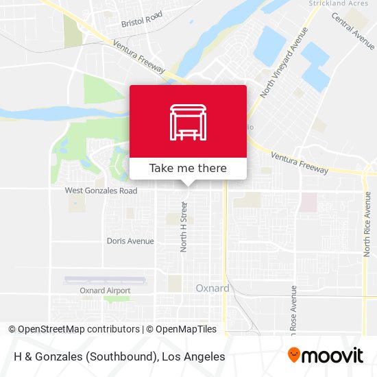 H & Gonzales (Southbound) map