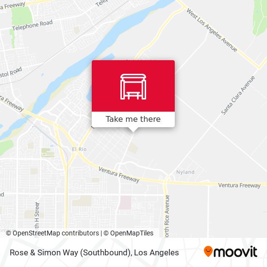 Mapa de Rose & Simon Way (Southbound)