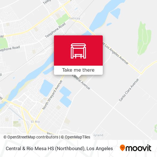 Mapa de Central & Rio Mesa HS (Northbound)