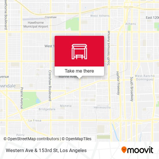 Western Ave & 153rd St map