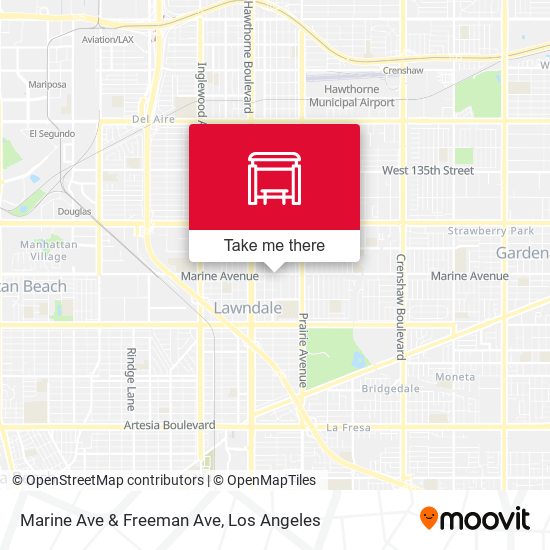 Marine Ave & Freeman Ave map