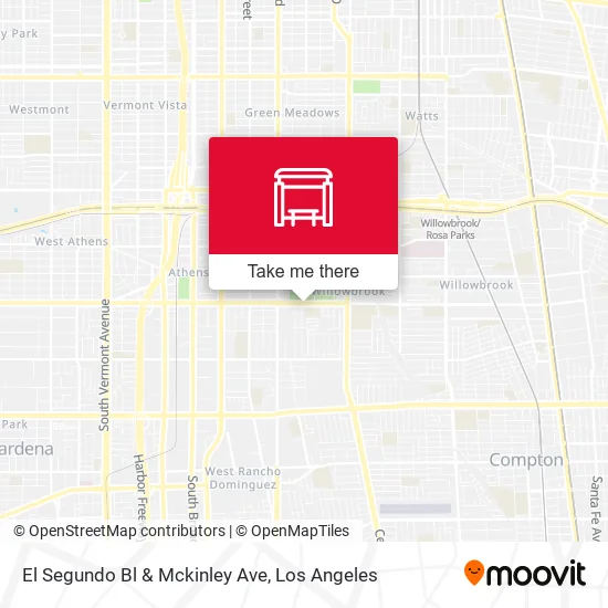 El Segundo Bl & Mckinley Ave map