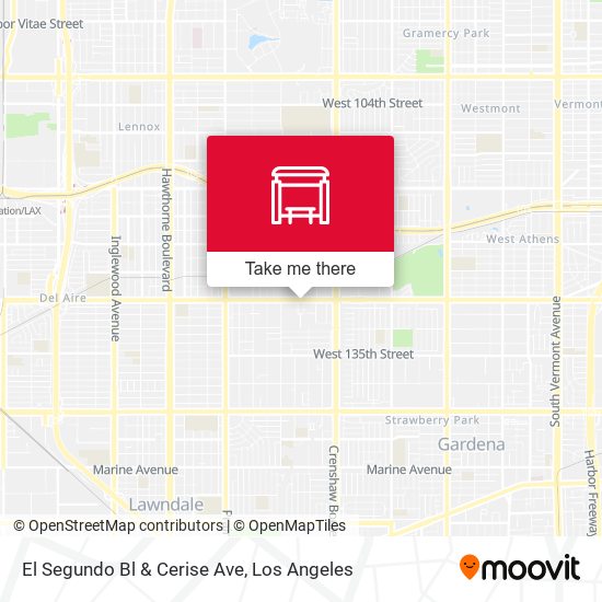 Mapa de El Segundo Bl & Cerise Ave