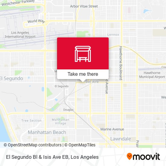 Mapa de El Segundo Bl & Isis Ave EB