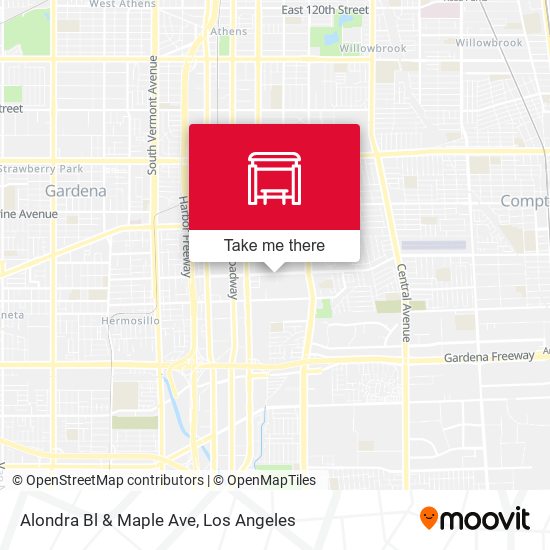 Alondra Bl & Maple Ave map